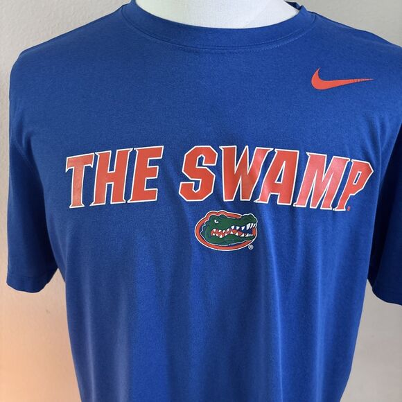 Nike Mens Size XL The Swamp University of Florida T-Shirt Gators Blue - Picture 2 of 7